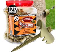 Cierres de garra de gato de 5 cm para maderas blandas, 170 unidades, sustituye a la grapa. Se instala rápido, con un taladro eléctrico. 4 veces más fuerte que una grapa.