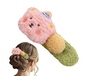 Cierres De Peluquería, Pinzas De Pelo De Peluche De Pato Clip De Pato | Cartón De Joyería Para Zieraccessorires Bär Styling, Peinados De Pelo, Esponja De Pelo De Peluche, Curso
