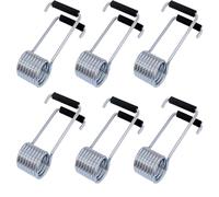 Cierres de Puerta con Muelle de Mariposa,6 Piezas Universal Con Topes De Goma Muelle Resorte De Mariposa para La Mayoría de Los Pasadores de Bisagra de Cerraduras de Puerta