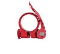 Cierres De SillíN Para Bicicletas Road Bike Aluminum Ultralight Bicycle Seat Post Clamp 28.6mm 31.8mm 34.9 Mm Mountain Seatpost(Red 34.9mm)