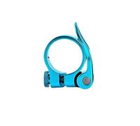 Cierres De SillíN Para Bicicletas Road Bike Aluminum Ultralight Bicycle Seat Post Clamp 28.6mm 31.8mm 34.9 Mm Mountain Seatpost(Blue 28.6mm)