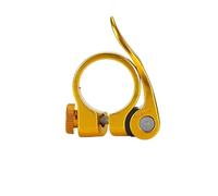 Cierres De SillíN Para Bicicletas Road Bike Aluminum Ultralight Bicycle Seat Post Clamp 28.6mm 31.8mm 34.9 Mm Mountain Seatpost(Gold 31.8mm)