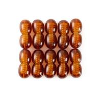 Cierres de tornillo de plástico para fabricación de joyas(10 pcs) - Cognac