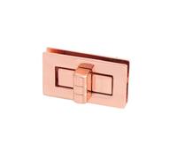 Cierres Giratorios 10 piezas de 28 mm/48 mm metal dorado rosa rectangular, cierre giratorio, accesorios for bolso hombro ovalado for mujer, for cuero(Style 2)