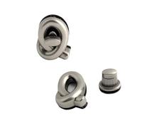 Cierres Giratorios 20 juegos de cierres giratorios rectangulares metal plateado antiguo for bolsos hombro, hebillas cierre liberación, accesorios repuesto(Color 2)