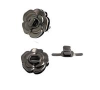 Cierres Giratorios 5/20 juegos de cierres giratorios metal con forma flor rosa o estrella for bolsos cuero, hombro, a presión, accesorios(Color 1,20 sets)