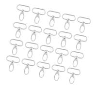 Cierres Giratorios de 20 Piezas, Cierres de Bolsa de Aleación de Zinc, Clips de Gatillo Giratorio, Ganchos para Llavero (32mm)
