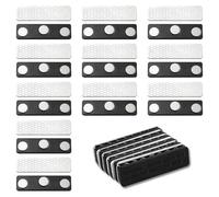 Cierres magnéticos para cortinas, 12 pares de cortinas opacas, accesorios, magnéticos, con pegamento, imanes de cortina, clips para cortinas opacas