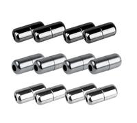 Cierres Metal Cápsula Hebillas, 12 Piezas, Cordones Elásticos Sin Nudo, cierre cordones Adultos Hebilla de Cordones Perezosos Más amigable, cierre rápido, cordones para niños, zapatos casuales