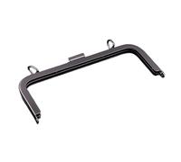 Cierres Para Bolsos Cerradura de cierre de beso con marco de Metal de 21cm for bolso de costura DIY, monedero, monedero(Grey Black)