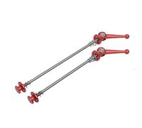 Cierres RáPidos Para Bicicletas,Bicicleta De Liber Bicicleta skewer bicicleta de rueda de bicicleta bicicleta bicicleta giratorio-bloqueo de lanza rápida titanio aleación montaña camino pincho(Red)