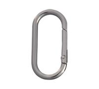 Cierres resorte anillo oval metal, mosquetón redondo 13-40mm 5 piezas | Conector de cadena, para cadenas de bolsos(Gunmetal,16mm)