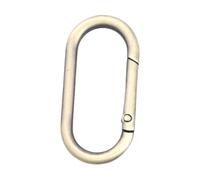 Cierres resorte anillo oval metal, mosquetón redondo 13-40mm 5 piezas | Conector de cadena, para cadenas de bolsos(Brass,20mm)