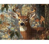 Ciervo Bosque-3 Puzzle 4000 Piezas Adultos, Rompecabezas con Letras en la Parte Posterior - Piezas Que Encajan Perfectamente, Reto de Concentración, Regalo para Mujer y Decor, 141.5 x 87.5 cm w0-502