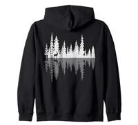 Ciervo Caminando a través del Bosque Buck Ciervo Reflexión Desierto Sudadera con Capucha