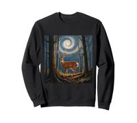 Ciervo del bosque estrellado - Noche encantada, arte de vida silvestre Sudadera