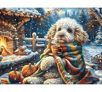 Ciervo del Bosque Rompecabezas 1000 Piezas Cartón Resistente para Mayores Mascota Animal Actividad para La Mente Desconectar Rutina Garantía Satisfacción 1000 PCS/75x50cm