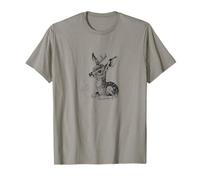 Ciervo en el bosque, lindo bosque leonado vida silvestre gráfico casual Camiseta