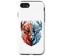 Ciervo Fuego Hielo Dualidad Invierno Verano Carcasa para iPhone SE (2020) / 7 / 8