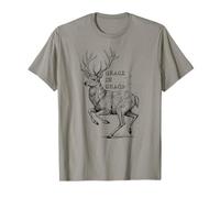 Ciervo Gracia En El Caos Elegante Cornamenta Abstracto Naturaleza Calma Camiseta
