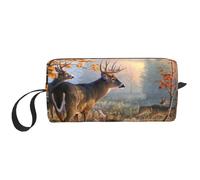 Ciervo Lámina artística, Bolsa de Maquillaje Bolsa de cosméticos Bolsa de artículos de tocador de Viaje portátil Bolsa de Maquillaje