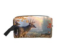 Ciervo Lámina artística, Bolsa de Maquillaje Bolsa de cosméticos Bolsa de artículos de tocador de Viaje portátil Organizador de Bolsa de Maquillaje