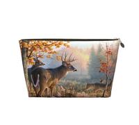Ciervo Lámina artística, Bolsa de Maquillaje Bolsa de cosméticos Bolsa de artículos de tocador de Viaje portátil Bolsa de artículos de tocador