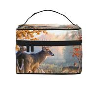 Ciervo Lámina artística, Bolsa de Maquillaje Bolsa de cosméticos Bolsa de artículos de tocador de Viaje portátil Estuche para lápices Bolsa de artículos de tocador