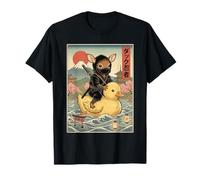 Ciervo Ninja Japón Vintage Japonés Ukiyo-e Arte Camiseta
