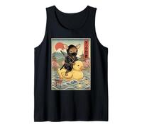Ciervo Ninja Japón Vintage Japonés Ukiyo-e Arte Camiseta sin Mangas