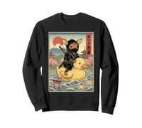 Ciervo Ninja Japón Vintage Japonés Ukiyo-e Arte Sudadera