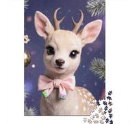 Ciervo Paquete De 1000 Piezas Fawn de Navidad Papel Ecológico Personas Que Aman Entrenamiento Cerebral Actividad Vinculación Familiar Ocio Casa 52x38cm/1000pcs