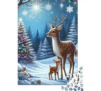 Ciervo Paquete De 1000 Piezas Xmas Ciervo Papel Ecológico Personas Que Aman Entrenamiento Cerebral Fácil De Limpiar Desafiante Y Divertido 70x50cm/1000pcs