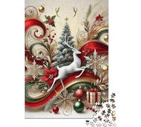 Ciervo Paquete De 1000 Piezas Xmas Decor Ciervo Papel Ecológico Personas Que Aman Entrenamiento Cerebral Fácil Limpiar Noche De Juegos En Familia 70x50cm/1000pcs