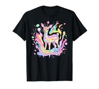 Ciervo pastel con salpicaduras coloridas Camiseta