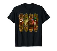 Ciervo Pez Pavo Pato Caza Temporada Camo Hunter Passion Camiseta