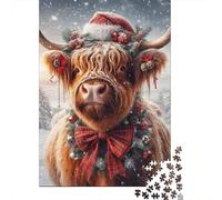 Ciervo Puzzle De 1000 Trozos Papel Grueso Xmas ReinCiervo Rompecabezas Compatible con Tabla Entretenimiento Fin De Semana Ocio En Casa 70x50cm/1000pcs