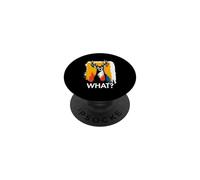 Ciervo ¿Qué? Ciervo Meme Ciervo Divertido Dicho Animal PopSockets PopGrip Adhesivo