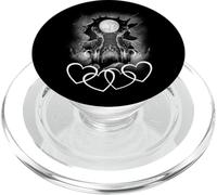 Ciervos Animales del Bosque Finlandia Noruega Ciervo Reno Bosque Corazón PopSockets PopGrip para MagSafe