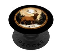 Ciervos en la Nieve PopSockets PopGrip Adhesivo