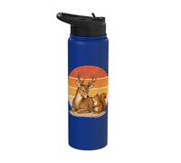 Ciervos Y Ardilla Amistad Mejores Am Stainless Steel Insulated Water Bottle