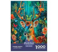 Ciervos1000 Pieza Puzzlesvida Silvestre Rompecabezas Inteligentes Imposible Adultos Y Niños +14 Años Decoración Hogar70x50cm/1000pcs