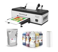 Ciezeical Impresora A3 DTF 1390 con Juego de tintas. Ideal para pequeñas Empresas, Aficionados al Bricolaje, Profesionales y Principiantes. CREA Tus Propios diseños Personalizados para Ropa.
