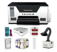 Ciezeical Impresora DTF de cabezal de impresión XP600, equipo profesional de transferencia térmica, fácil de operar, impresión clara y duradera, aplicable a una variedad de materiales, salida