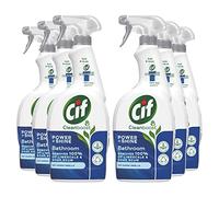 Cif Cleanboost Power & Shine Spray de baño 100% eliminación de restos de jabón y cal para limpiar superficies de cerámica, cromo, esmalte, plástico y acero inoxidable, 700 ml