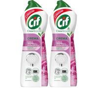 CIF Crema Limpiadora Rosa | Potente Limpiador de Superficies Multiusos Baño y Cocina | Con Fórmula Partículas de Limpieza 100% Naturales | Elimina el 100% de la Suciedad más Dificil. 650 ml.