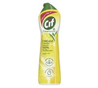 Cif Lemon Cream Cleaner Limpiador de superficies multiusos con partículas de limpieza 100% naturales que elimina el 100% de la suciedad más dura 500 ml
