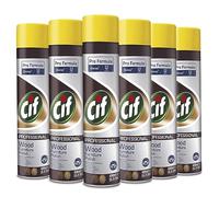 Cif Professional Espray para abrillantador para muebles, cuidado eficaz de la madera para muebles radiantes, fácil de aplicar y de larga duración, 6 x 400 ml