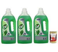 Cif Professional Pavimenti E Multiuso - Aloe Vera - Limpiador multiusos - 3 x 1 litro - Aloe Vera + Polpa italiana Gourmet 400 g