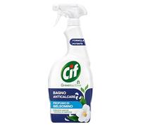 Cif Spray limpiador de baño antical, 650 ml, para eliminar residuos de jabón y cal, jazmín y detergentes de origen natural, fragancia 100% biodegradable